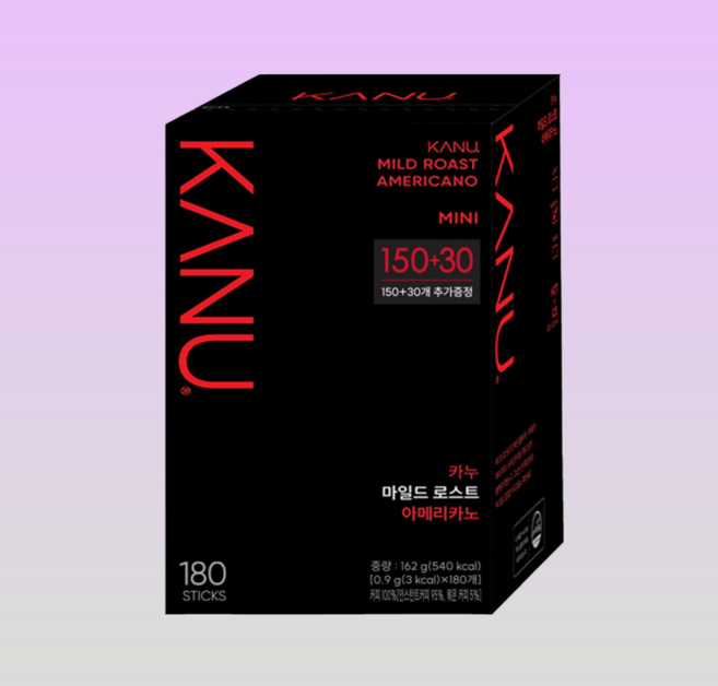 카누 마일드 로스트 아메리카노 미니 원두커피, 900mg, 180개입, 1개