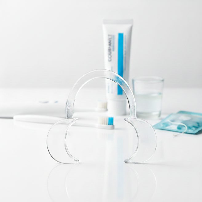 라이브오랄스 어린이 양치 교정 도구 구강 개구기 4개입 불소도포, 1개, 투명