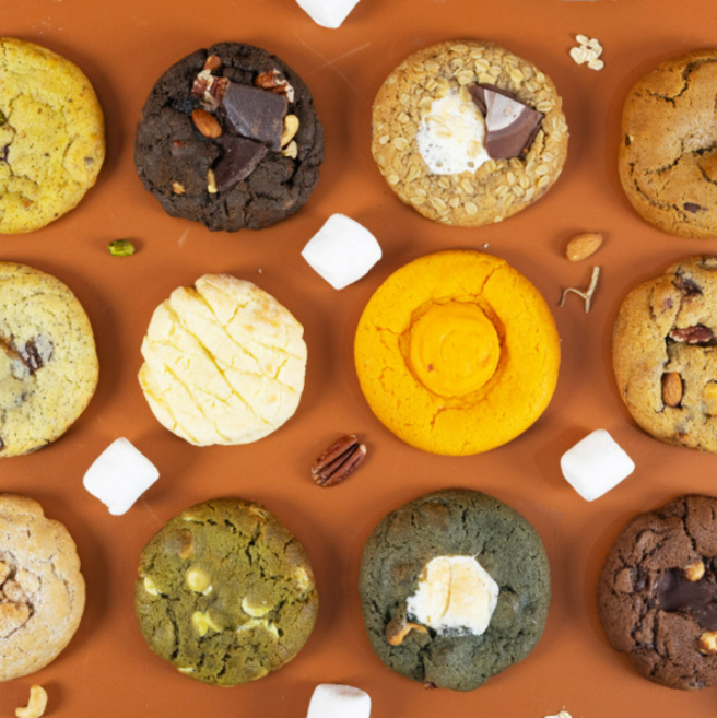 [마이프리티리틀띵즈][선물포장] 발렌타인 선물 14종 자이언트쿠키 수제쿠키 르뱅쿠키 어메리칸 어글리쿠키 디저트 구움과자, 말차 마카다미아, 1개, 130g