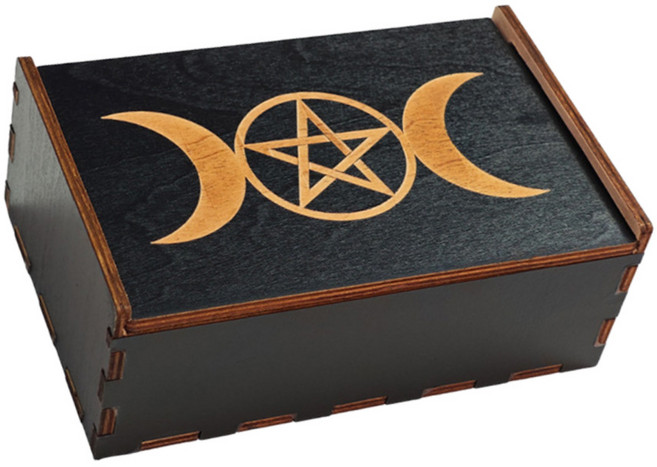 보스케 타로카드 원석보관 원목케이스, 트리플문, 1개