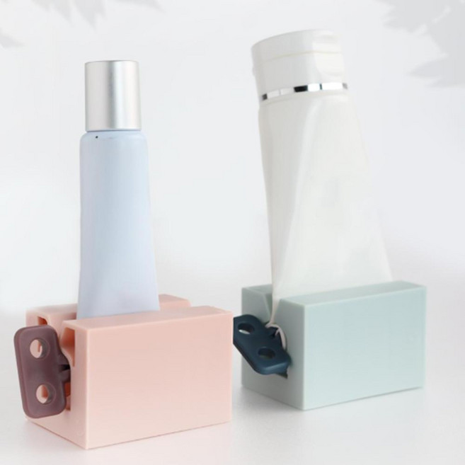 튜브링거 치약스퀴저 튜브짜개 핸드크림 디스펜서, 1개, 몽땅 파스텔 스탠드 치약짜개_핑크