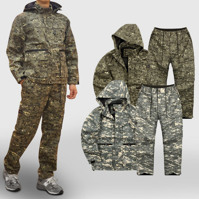 남자 작업복 세트 봄 가을 춘추 밀리터리 상의 바지 근무복 용접복 낚시복 건빵 카고바지