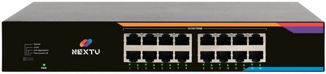 넥스트유 16포트 기가비트 스위칭허브, 16포트 기가 스위치-[NEXT-2016GS], 1개