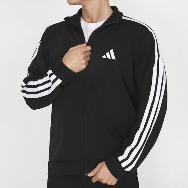 아디다스 남성 트레이닝집업 3S 레귤러핏 더블니트 트랙 재킷