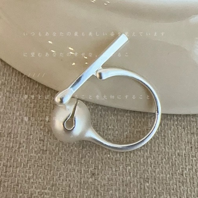 집중력 보조 손장난 반지 스트레스 해소 힐링 목탁반지 두드리는 스프링 링