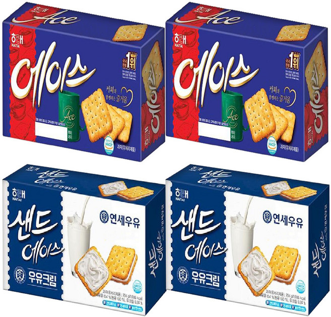 에이스 오리지널+샌드에이스 우유크림, 2세트, 568g