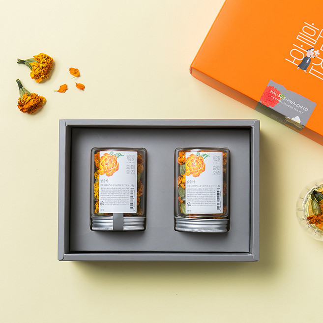 영월-화이통-꽃차(병) 2종 선물세트, 1개