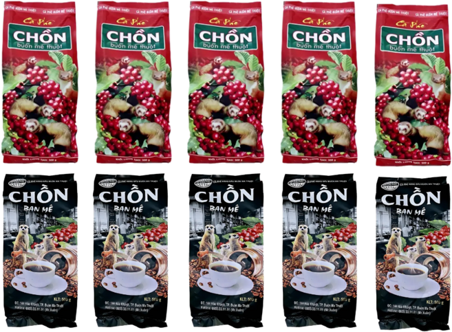 베트남 족제비 위즐 커피 레드패키지 + 블랙패키지, 1kg, 5세트, 핸드드립