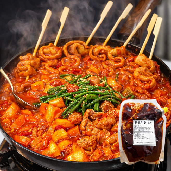 업소용 곱도리탕 소스 닭볶음탕 오뎅도리탕 소스 대용량, 10개, 1kg