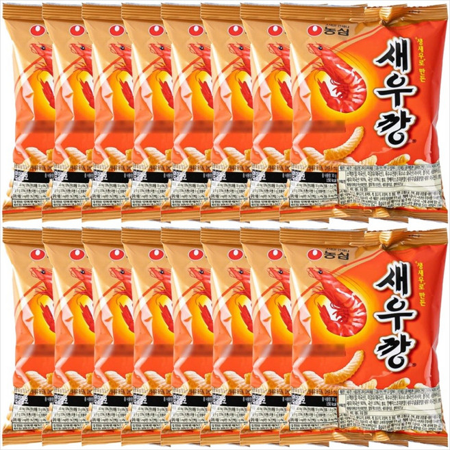 농심 새우깡, 30g, 16개