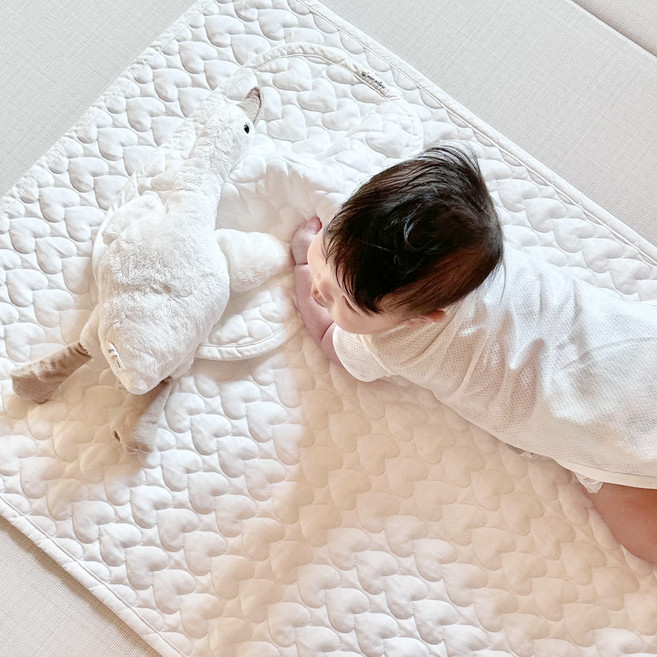 미소네이처 러브모어 고강도 듀라론 아기 침대 냉감 패드, 러브모어 고강도 듀라론 침대패드, 1개