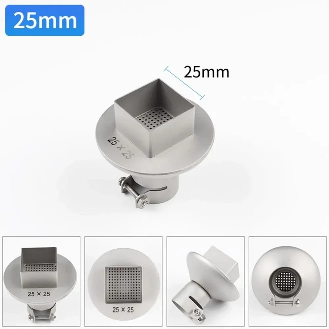 850 BGA 재작업 납땜 스테이션 송풍기 열 헤어 드라이어 키트 토치 용접 노즐 22mm