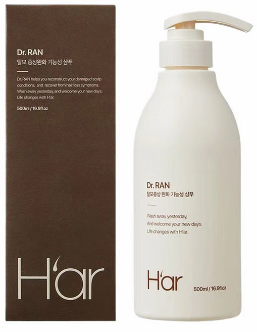 Dr. RAN 損傷頭皮重建洗髮精, 白色, 500ml/16.9fl.oz