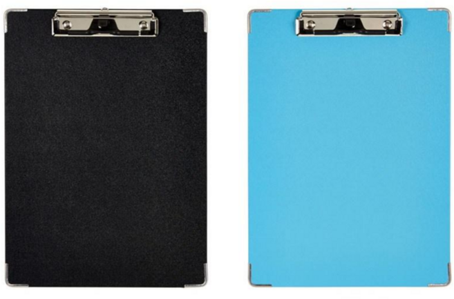 문화산업 F815-7 A4 네오 자석클립보드 뒷면 메모가능 3개팩, 흑색(3개팩)