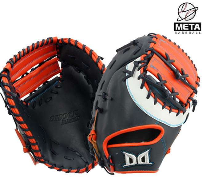 다비드 야구글러브 1루미트 글러브 13인치 네이비오렌지 SK FM-S20 19, 미신청