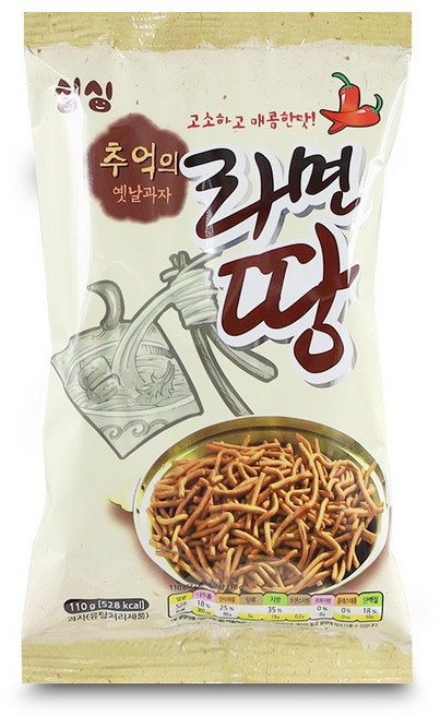 싱싱 추억의 라면땅 110g, 1개