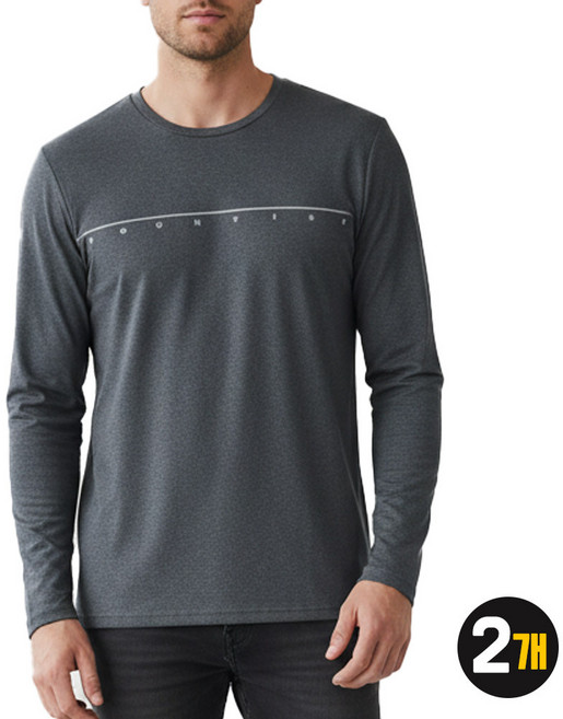 [1+1] 마운티스트 남성 봄 스판 긴팔 기능성 라운드 티셔츠 1563 등산 배달 운동 헬스 사방스판 아웃도어