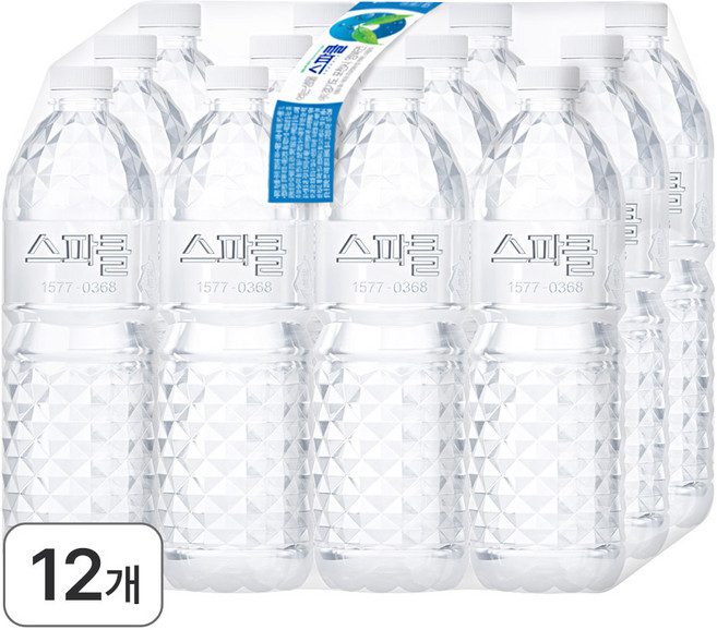 스파클 생수 무라벨, 1L, 12개