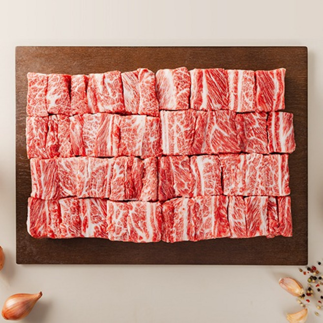 [한우맘] 1등급 한우 갈비 선물세트 2.8kg 냉동, 1개