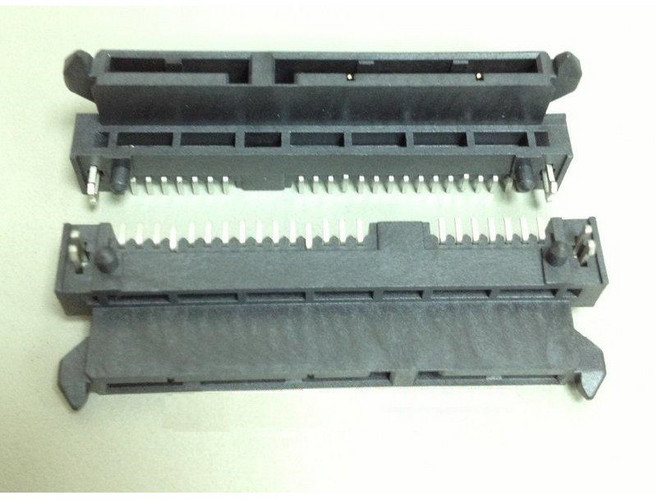 【IF】SATA 22Pin 母座 90度 SMD 膠高7.5mm 連接器 7+15pin connector, 1個