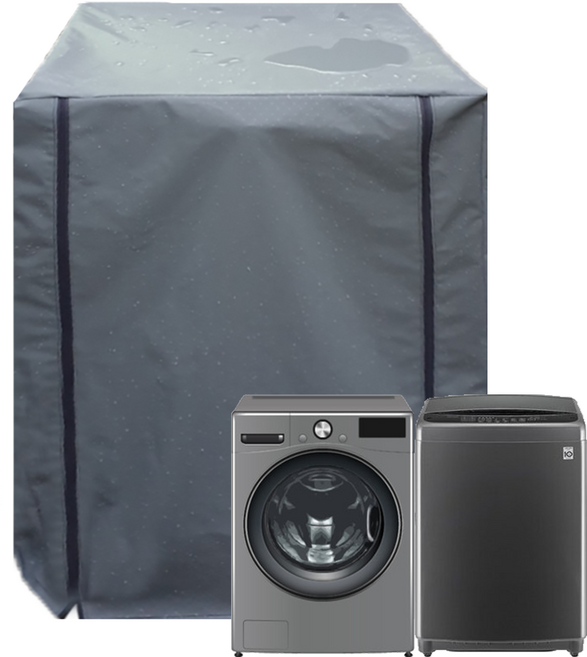 [거성봉제]국내생산 100%방수 세탁기 방수커버, 회색, 드럼형