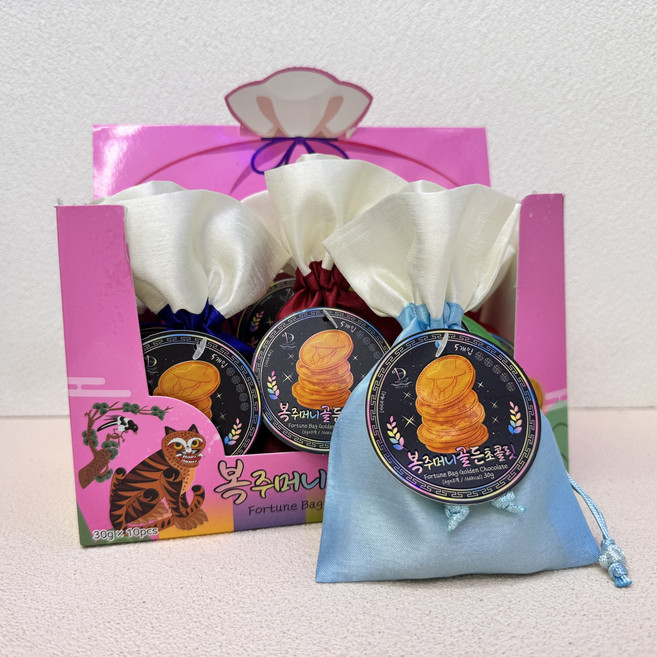 n212 복주머니 골든 초콜릿, 30g, 10개