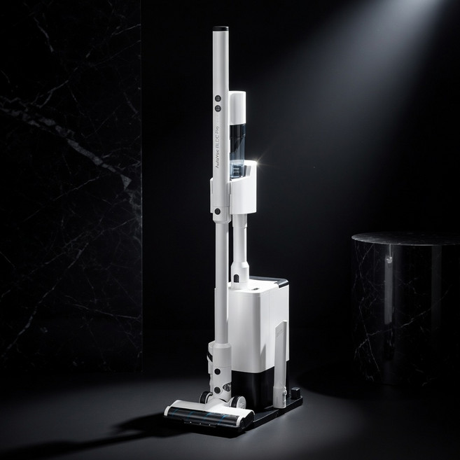 [봄맞이특가] 독일브랜드 BLDC 프로 무선청소기 자동 먼지 비움 올인원 강력 흡입 미세먼지 차단 가정용 신혼 집들이 선물 필수 가전, 오토백 BLDC 프로 무선청소기, 화이트