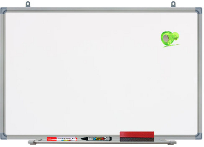 영남칠판 자석 화이트보드 40x30~90x60cm, 실버알루미늄