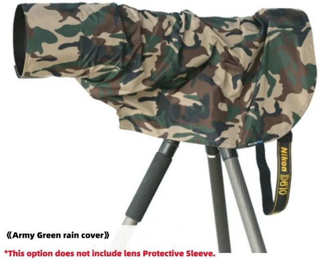 방수 렌즈 코트 위장 레인 커버 보호 슬리브 건