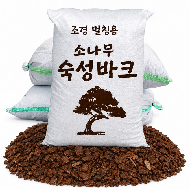 흙쟁이 소나무 바크 50L 멀칭재 소나무껍질 난분갈이, 1개