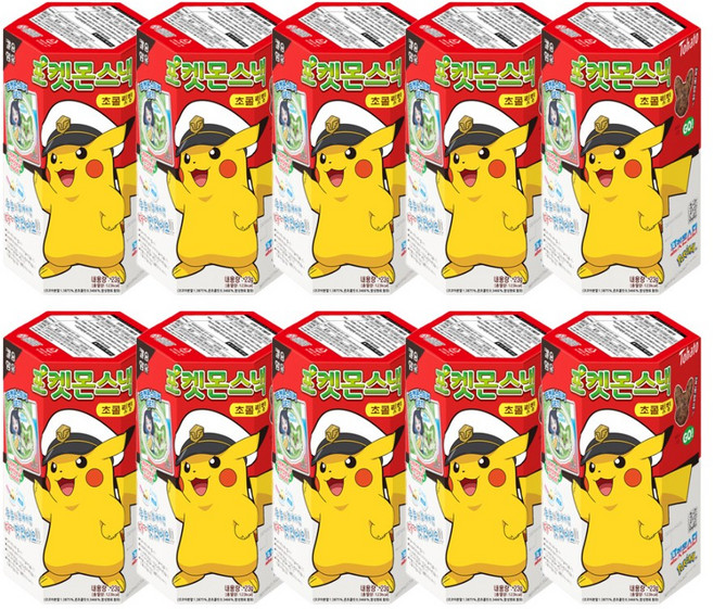 피카츄 포켓몬스낵, 23g, 10개