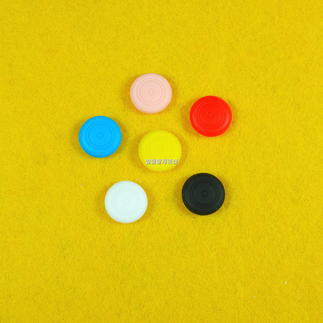 [188]플스 포탈 포털 스위치 조이콘/라이트 아날로그 스틱 고무 캡 커버 6컬러 단품, 1개, 블랙, 포탈스틱커버