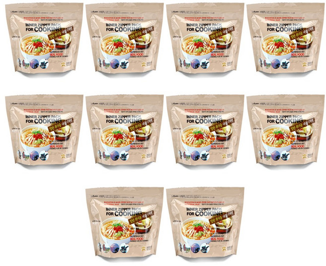 쓰리스타 취사팩 10개 세트 음식 담는 봉투 발열팩 발열제 발열체 발열용기 대용량 봉투 워킹쿡 전투식량 비상식량 생존 등산 캠핑 낚시 야외 야전 야식 비화식