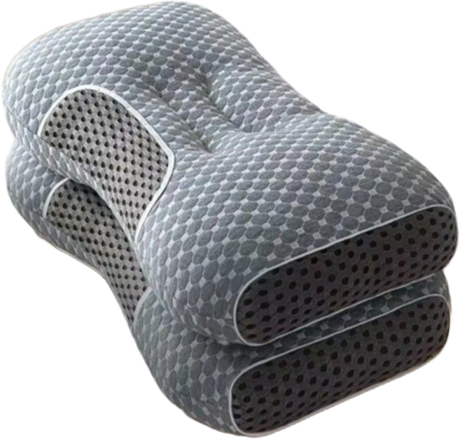 JoliRoi 무너지지않는 편안하고 단단한 목 베개 굿잠 베개, 그레이, 1개