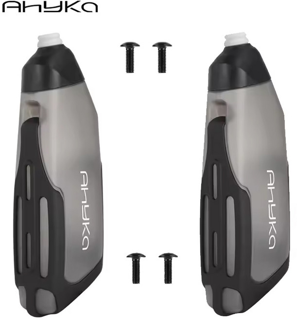 Ahyka 아히카 에어로물통 자전거 물병 케이지, 2세트, 그레이
