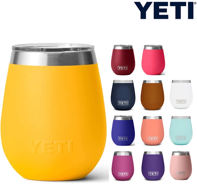 예티 와인텀블러 휴대용 진공벽 296ml 12종, 1개, 오프쇼우블루 - 쿠팡