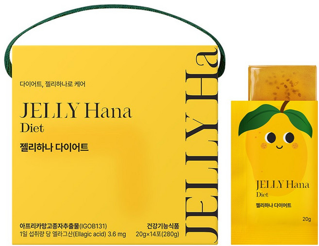 젤리하나 다이어트 아프리카 망고, 1박스, 14회분