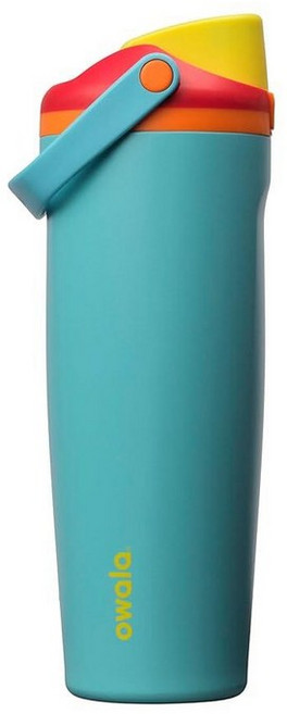 Owala FreeSip Sway 단열 스테인리스 스틸 물병 양방향 빨대 및 버킷 손잡이 여행 학교 스포츠용 887.2ml(30온스) BPA 프리 누출 방지 아, 여름의 달콤함