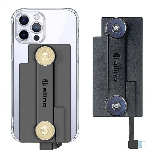 인씨네 오토바이 배달대행 범퍼 투명 젤리케이스와 알리노 8핀 충전패드 딱판 찍판 자석거치대 충전용, 상세페이지 참조, 아이폰13 프로맥스