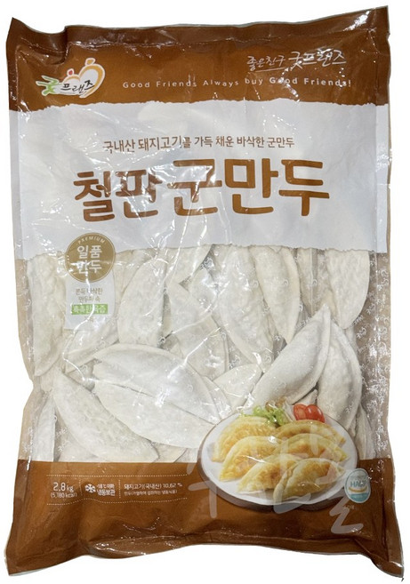 굿프랜즈 철판 군만두 2.8kg, 4개