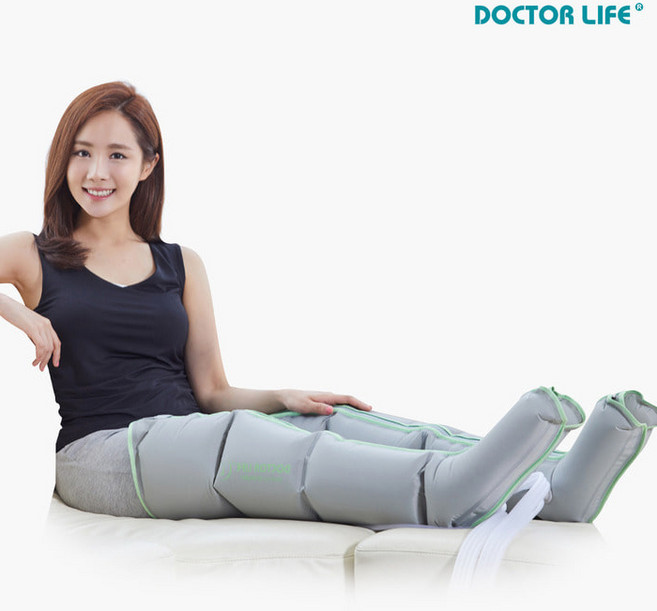 닥터라이프 4구 가정용 공기압 다리커프 장화 슬리브, 다리커프 좌측 1개, 다리슬리브, 1개