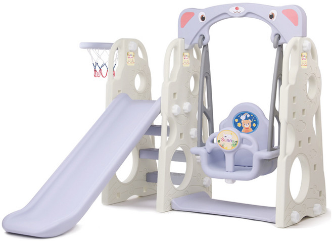 토이모나크 미끄럼틀 그네 세트 유아 아기 어린이 유아용 놀이터 꾸꾸, 써니 그랜드 미끄럼틀, 1개