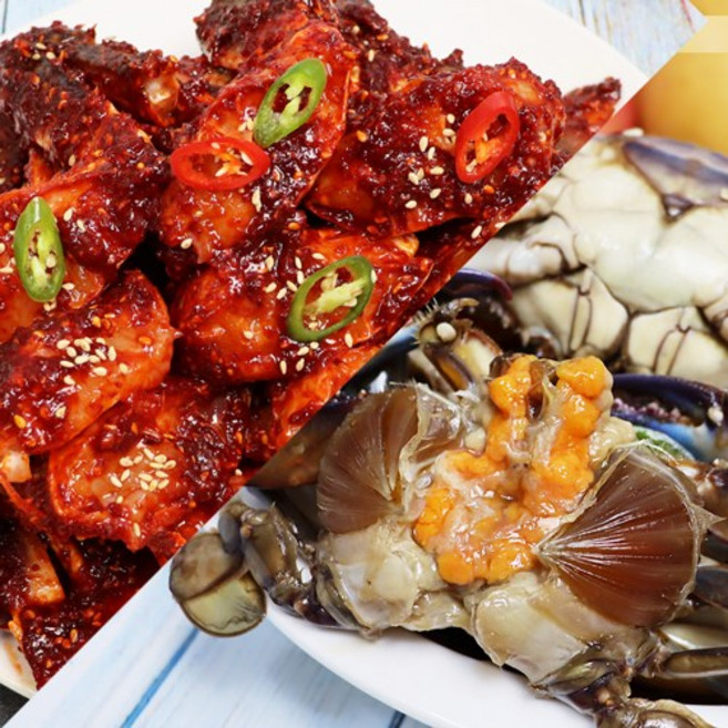 [모든반찬] 양념게장 1kg+간장게장 1.5kg 2종세트, 1세트, 2.5kg