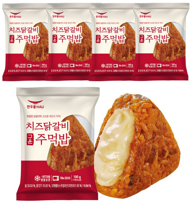 치즈닭갈비 구운주먹밥, 100g, 15개