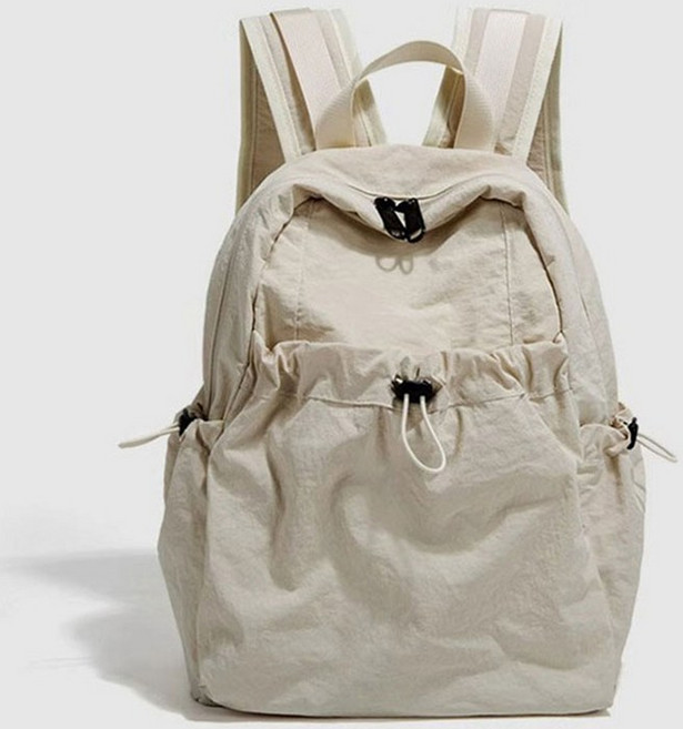 260g 초경량 바스락 캔버스 방수 백팩 3color