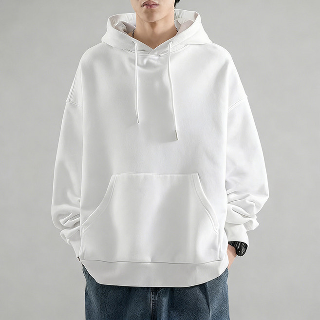 HOMASS 후드티 솔리드후드티 유니섹스 라운드 긴팔티셔츠 데일리 심플 3컬러 맨투맨 M-5XL