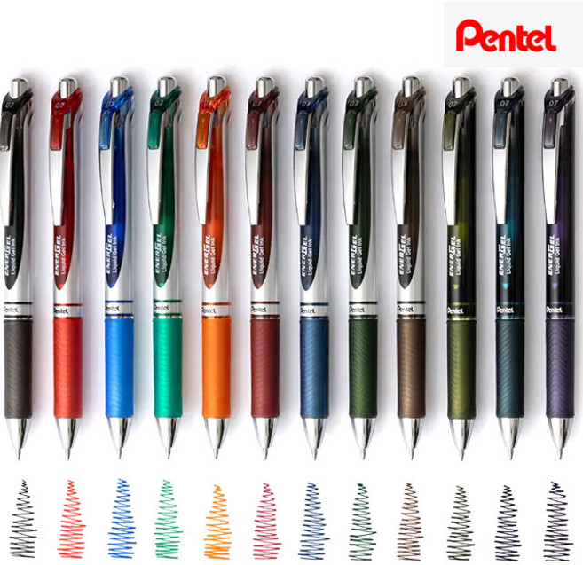 펜텔 에너겔 노크식 볼펜 0.3 0.4 0.5 0.7 1.0mm, 0.7mm, 세피아(BL77-SP)