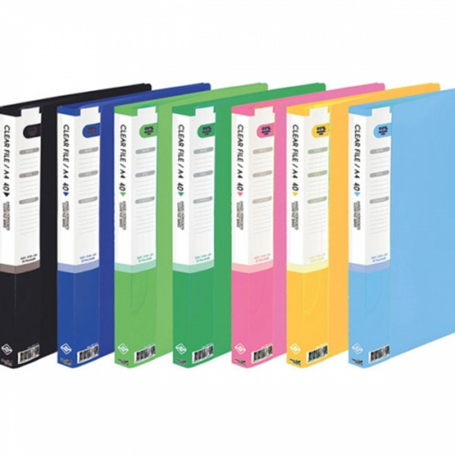 [드림라이프] 희망 A4 클리어화일 40매, 1개, 파랑