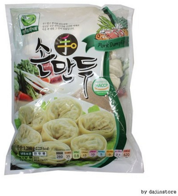 엄지 손만두 1200g, 4개, 1.2kg