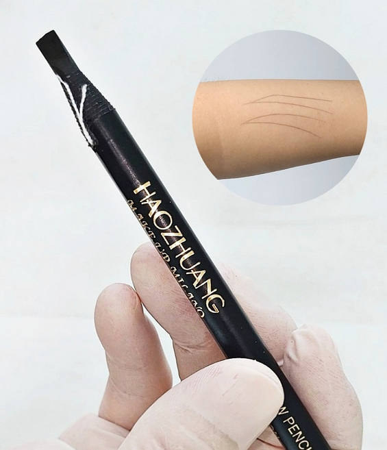 밀라노펜슬 타투 디자인 방수 눈썹그리는 눈썹 펜슬 반영구 재료상, 1개